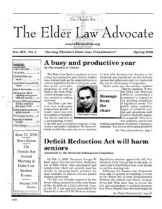 Spring 2006 Advocate Cover